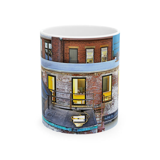 Chapel Street Rooftops Mug - Perfect Gift for people that love New Haven and Coffee