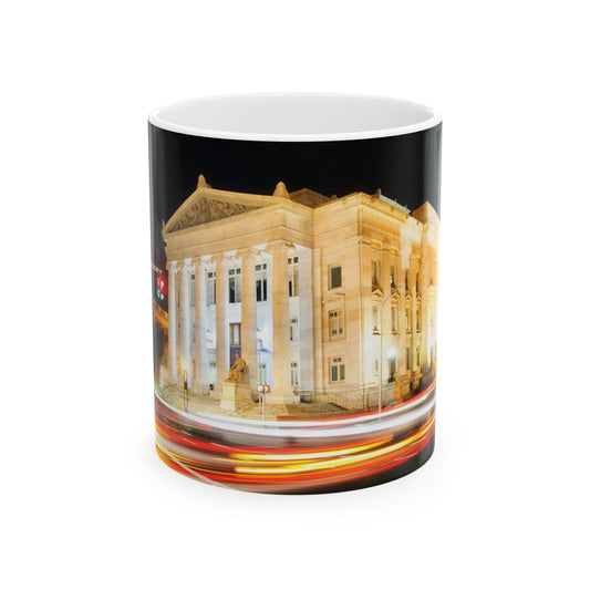 121 Elm Street Courthouse Mug- Perfect Gift for people that love New Haven and Coffee