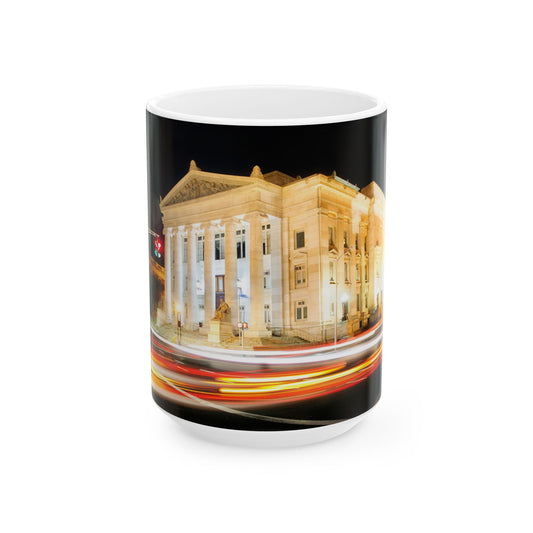 121 Elm Street Courthouse Mug- Perfect Gift for people that love New Haven and Coffee